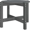 Image de vidaXL Table basse Gris Ø 62,5x45 cm Pin massif