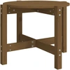 Image de vidaXL Table basse brun miel Ø 62,5x45 cm Pin massif
