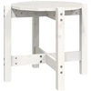 Image de vidaXL Table basse blanche Ø 52,5x45 cm pin massif
