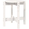 Image de vidaXL Table basse blanche Ø 42,5x45 cm pin massif