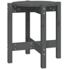 Image de vidaXL Table basse Gris Ø 42,5x45 cm Pin massif
