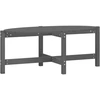 Image de vidaXL Table basse Gris 118x63x45 cm Pin massif