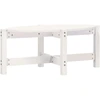 Image de vidaXL Table basse blanche 87x48x35 cm pin massif