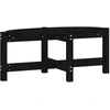 Image de vidaXL Table basse noire 87x48x35 cm pin massif