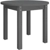 Image de vidaXL Table basse Gris Ø 55x45 cm Pin massif