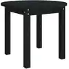 Image de vidaXL Table basse noire Ø 55x45 cm pin massif