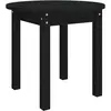 Image de vidaXL Table basse noire Ø 45x40 cm pin massif