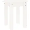 Image de vidaXL Table basse blanche Ø 35x35 cm pin massif