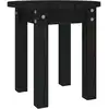 Image de vidaXL Table basse noire Ø 35x35 cm pin massif