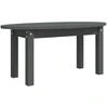 Image de vidaXL Table basse Gris 80x40x35 cm Pin massif