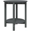 Image de vidaXL Table basse Gris Ø 55x60 cm Pin massif