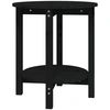 Image de vidaXL Table basse noire Ø 55x60 cm pin massif