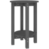 Image de vidaXL Table basse Gris Ø 40x60 cm Pin massif