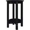 Image de vidaXL Table basse noire Ø 40x60 cm pin massif