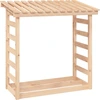 Image de vidaXL Étagère à bois de cheminée 108x64,5x110 cm Pin massif