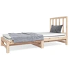 Image de vidaXL Lit de jour extensible 2x(90x190) cm Pin massif