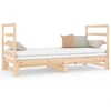 Image de vidaXL Lit de jour extensible 2x(90x190) cm Pin massif