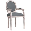 Image de vidaXL Chaise de salle à manger gris foncé 54x56x96,5 cm Tissu