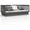 Image de vidaXL Lit de jour Gris 80x200 cm Pin massif