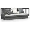 Image de vidaXL Lit de jour Gris 75x190 cm Pin massif