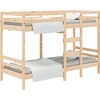 Image de vidaXL Lit superposé sans matelas 90x200 cm pin massif