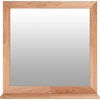 Image de vidaXL Miroir mural 55x55 cm bois massif noyer