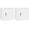 Image de vidaXL Tables de nuit 2 pcs. Blanc 50x39x47 cm