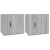 Image de vidaXL Tables de nuit 2 pcs. Gris Sonoma 50x39x47 cm