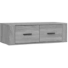 Image de vidaXL Armoire TV murale Gris Sonoma 80x36x25 cm Bois composite