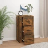 Image de vidaXL Sideboard chêne fumé 40x33x70 cm bois composite