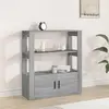 Image de vidaXL Sideboard Gris Sonoma 80x30x90 cm Bois composite