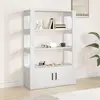 Image de vidaXL Sideboard Blanc 80x30x119,5 cm Bois composite