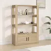 Image de vidaXL Sideboard chêne Sonoma 80x30x119,5 cm Matériau dérivé du bois