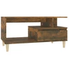Image de vidaXL Table basse chêne fumé 90x49x45 cm bois composite