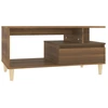 Image de vidaXL Table basse marron imitation chêne 90x49x45 cm Bois composite