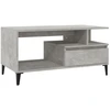 Image de vidaXL Table basse gris béton 90x49x45 cm Bois composite