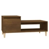 Image de vidaXL Table basse marron imitation chêne 100x50x45 cm Bois composite
