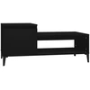 Image de vidaXL Table basse noire 100x50x45 cm Bois composite