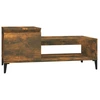 Image de vidaXL Table basse chêne fumé 100x50x45 cm bois composite