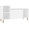 Image de vidaXL Armoire TV blanche 100x35x55 cm Bois composite