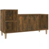 Image de vidaXL Armoire TV chêne fumé 100x35x55 cm Bois composite