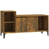 Image de vidaXL Armoire TV chêne fumé 100x35x55 cm Bois composite