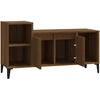Image de vidaXL Armoire TV marron imitation chêne 100x35x55 cm Bois composite