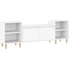 Image de vidaXL Armoire TV Blanc 160x35x55 cm Bois composite