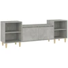 Image de vidaXL Armoire TV gris béton 160x35x55 cm Bois composite