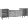 Image de vidaXL Armoire TV Gris Sonoma 160x35x55 cm Bois composite