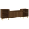 Image de vidaXL Armoire TV marron imitation chêne 160x35x55 cm Matériau dérivé du bois