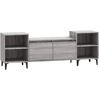 Image de vidaXL Armoire TV Gris Sonoma 160x35x55 cm Bois composite