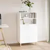Image de vidaXL Highboard blanc 60x36x110 cm Bois composite