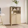 Image de vidaXL Highboard chêne Sonoma 60x36x110 cm Matériau dérivé du bois